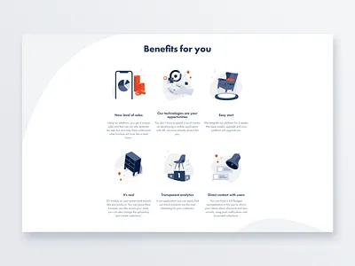 Icons Benefits for you animation app ar art augmented reality branding design flat furniture icon icons illustration interior pro create sketch ui ux vector web