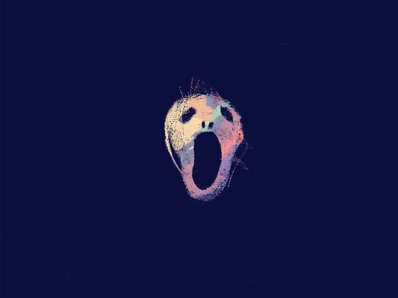 The Scream animation eduard much face frame to frame gif head illustration loop pattern texture the scream velvet buzzsaw