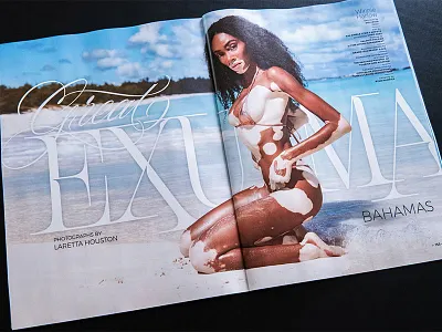 Sports Illustrated - Great Exuma editorial lettering magazine print script serif sportsillustrated typography