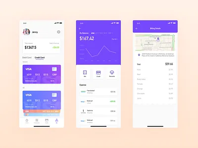 Financial App app design illustration