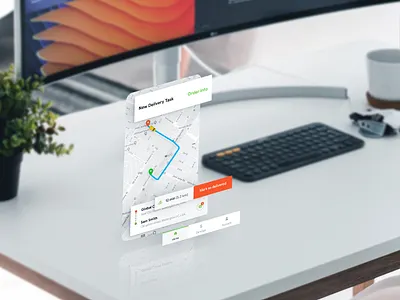 Delivery App 3D View app app ui delivery food food delivery restaurant uiux