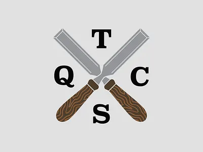 Chisel Branding branding chisel contracting logodesign tennessee texture tristar type woodworking