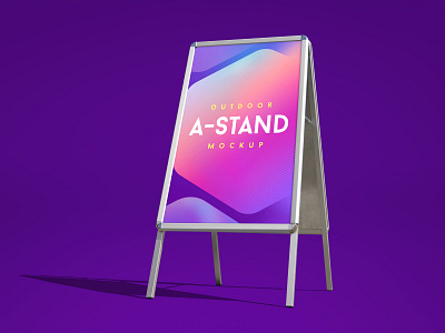 Free Outdoor Foldable A-Stand Mockup PSD a stand mockup free download free mockup free psd freebie mock up mockup mockup psd outdoor mockup psd psd mockup