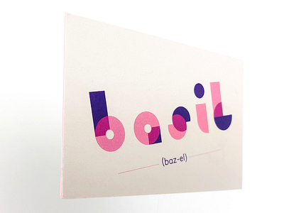 Basil geometric pink purple