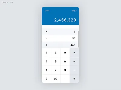 Daily UI Challenge #004 - Calculator calculator dailyui dailyui004 ui