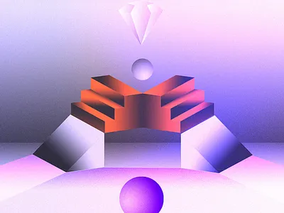 Universe II 2d 2d art 3d art composition darkness design gradient gradient color gradient design graphicdesign illustration illustrator imaginary imagination iridescent minimal photoshop surreal surrealism surrealist