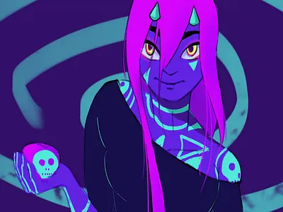 暗黑 design dribbble. illustration