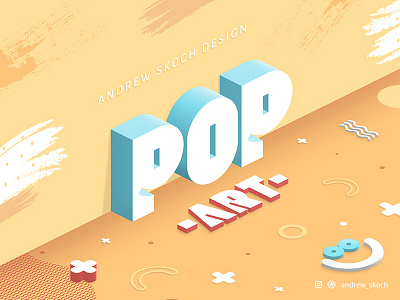 Pop Art Text Effect 3d andrew skoch art memphis memphis design memphis style pastel pop pop art popular text effect trend