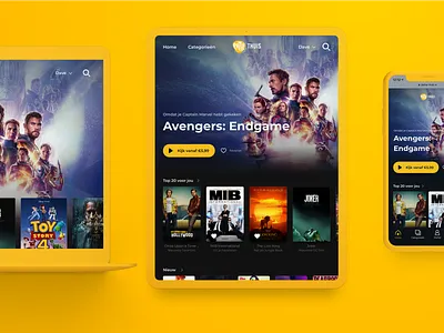 New Pathé Thuis VOD platform Homepage app avengers avengersendgame e commerce homepage ios iphone mobile movie movie app movies responsive responsive design responsive website svod tvod ui ux vod web