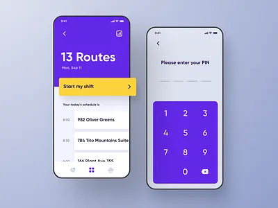 Service Core iOS Application Redesign app app design application bright dashboard design experiece flat ios iphone keyboard minimal purple screenshot screenshots simple smartphone ui uiux ux