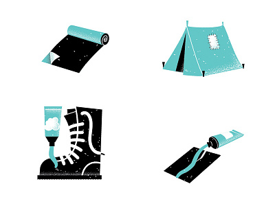 March/April Sierra Magazine Spots 02 editorial editorial illustration grain illustration magazine magazine illustration outdoors sierra magazine texture