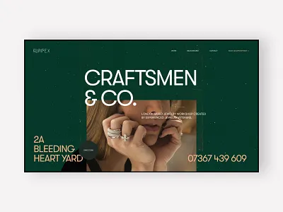 AURIFEX - Landing Page beauty design homepage jewelery jewelry landing page minimal product responsive simple type ui ux web design