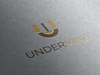 Project: Undermine art brand branding concept corporate design flat graphic design icon identity illustration illustrator lettering logo logo a day logotype minimal mockup process flow vector
