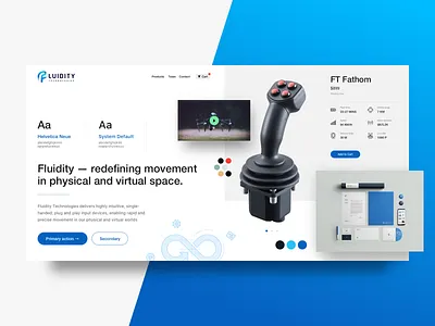 Fluidity Tech Style Tile Concept 1 brand design style tile ui web
