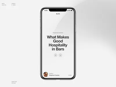 Cordie. design grey minimal mobile simple typography ui ux web xd