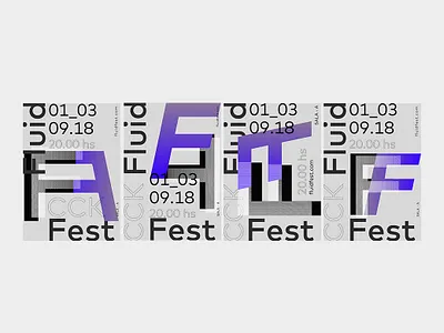 Fluid Fest concept concept design design dynamic effect dynamic identity dynamic logo festival fluid fluid design geometric geometry graphicdesign logo logodesign music music art poster poster art type typography
