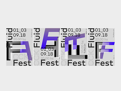 Fluid Fest concept concept design design dynamic effect dynamic identity dynamic logo festival fluid fluid design geometric geometry graphicdesign logo logodesign music music art poster poster art type typography