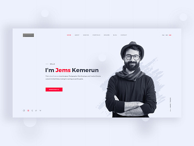 Personal Portfolio Website Concept architecture clean cv designer landing page logo minimal personal personal portfolio photographer photography portfolio resume slider ux website white wip