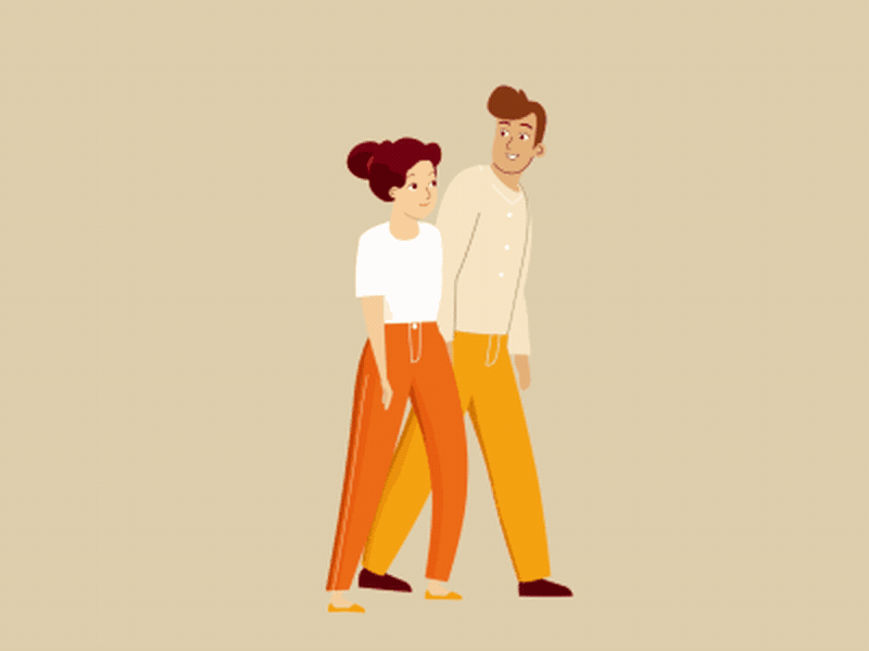 Walk cycle loop aftereffects animation character duik loop rig walk