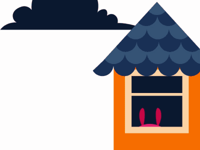 Litte Guy Bunny 01 after effect animation animation 2d gif