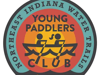 YPC Patch badge canoe canoeing children kayak paddle patch water