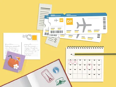 Counting the days for the holidays airplane airplane tickets enjoy holidays schedule tickets travel trip vacations