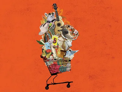 ARRIVE Hotel - Shopping collage digital art digital collage illustration shopping