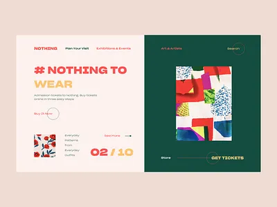 Nothing To Wear color design pattern ui ux vector web