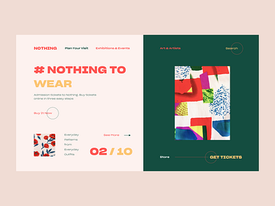 Nothing To Wear color design pattern ui ux vector web