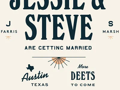 We'z gettin' married save the date texas
