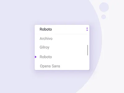 Dropdown Button app clean design dropdown font illustrator ios minimal mobile type ui ux vector web website