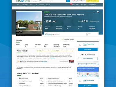 Buyapartmentdetailpage design ui ux