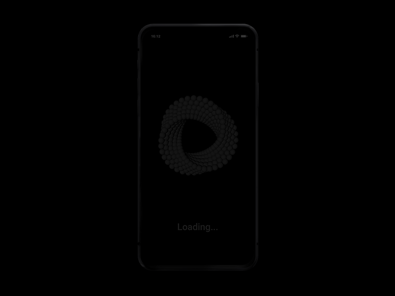 Loading Screen animation cinema 4d dark design loading animation loading screen ui ux design