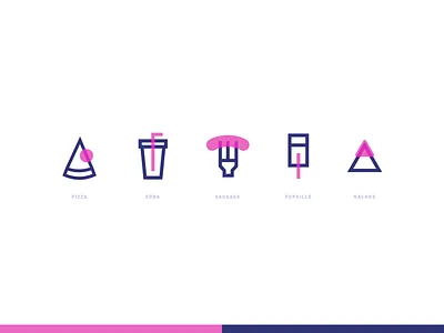 Daily UI #055 / Icon Set adobe xd blue branding challenge colors daily daily 100 challenge daily ui design dynamic icon icon set icons illustration illustrator pink typography ui ux vector