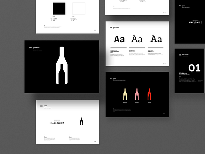 Selekcja Makłowicz - brand book brandbook branding design id logo product style guide typography wine