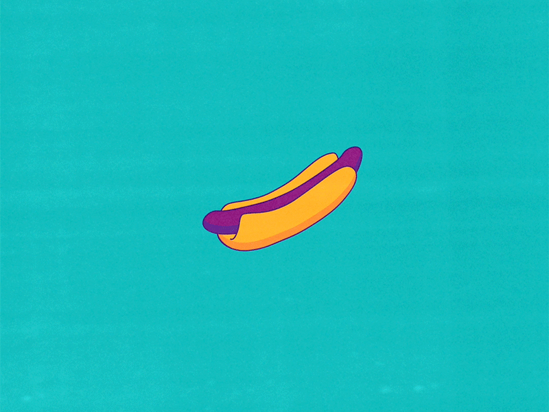 Hotdog loading 2d aftereffects animation cel hotdog