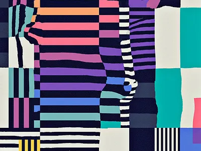 Brainbows abstract colors graphic opart pattern rainbow textile texture