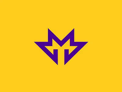 M & T symbol abstract geometric lines minimalist modern monogram solid strong symbol