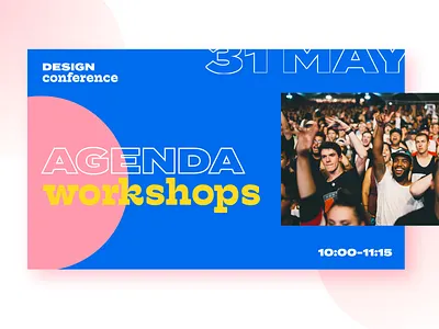 Design Conference branding colorfull conference fun geometric illustration logo pink typogaphy ui vector