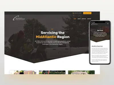 EM Utility Website responsive responsive design ui ux ui design web web design website
