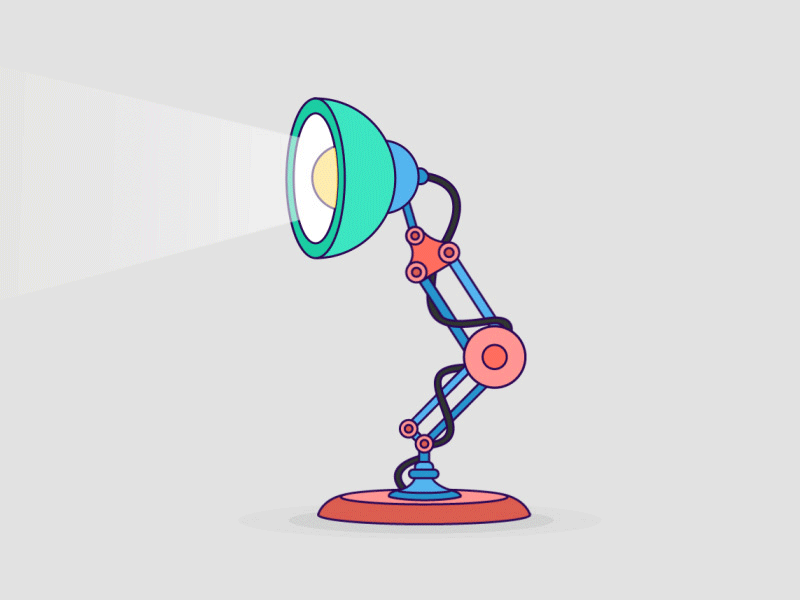Pixar Lamp Animation after effects animation gif lamp motion motion graphics pixar pixar lamp