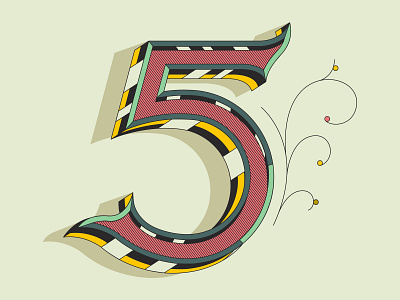 5 36 days of type 36daysoftype brand branding character design flat graphic icon icono illustration letter lettering logo packaging packagingdesign type typo typography vector