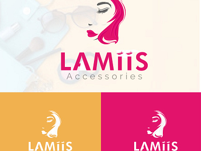 Lamiis Accessories art brand branding character clean creative design flat icon identity illustration illustrator lettering logo logo design minimal type typography up green vector