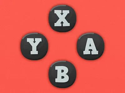 Game UI Buttons - Nintendo Switch button cartoon game art game ui gamepad hud nintendo nintendo switch ns ui