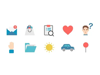Chatbot Quick Reply Icons branding design emoji icons illustration ui uidesign vectorart
