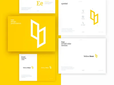 Brand mark for Yellow Door AR+ application application augmented reality avatar brand branding design lettermark logo monogram symbol typography vector