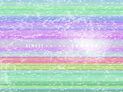 Almost Summer albumcover gradient graphic design ocean summer vivid