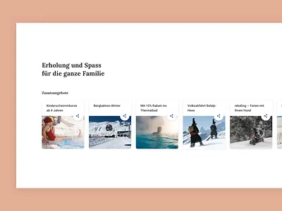 Content Cards activities cards content content design family holidays landingpage lora materialdesign nature pictures serif share simple snow switzerland typography vacation whitespace winter