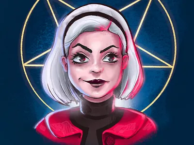 Spellman characterdesign girls illustration portrait sabrina spellman witch wizard