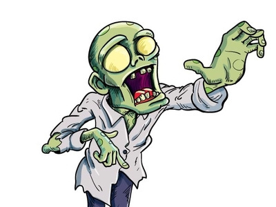 Example of Cartoon Zombie Creeper